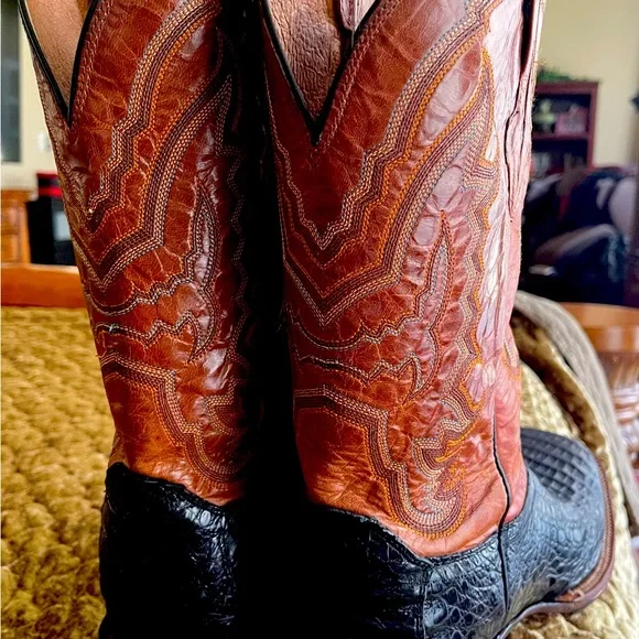 LUCCHESE® BOOTMAKER 
Caiman Crocodile Size 14 EE - Picture 3 of 6